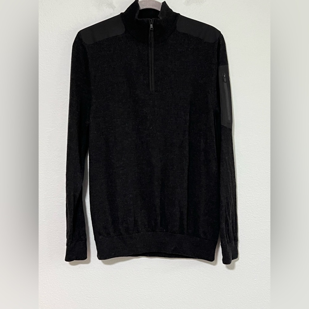 VINEYARD VINES Men’s Grant Performance 1/4 Zip Merino Pullover - L